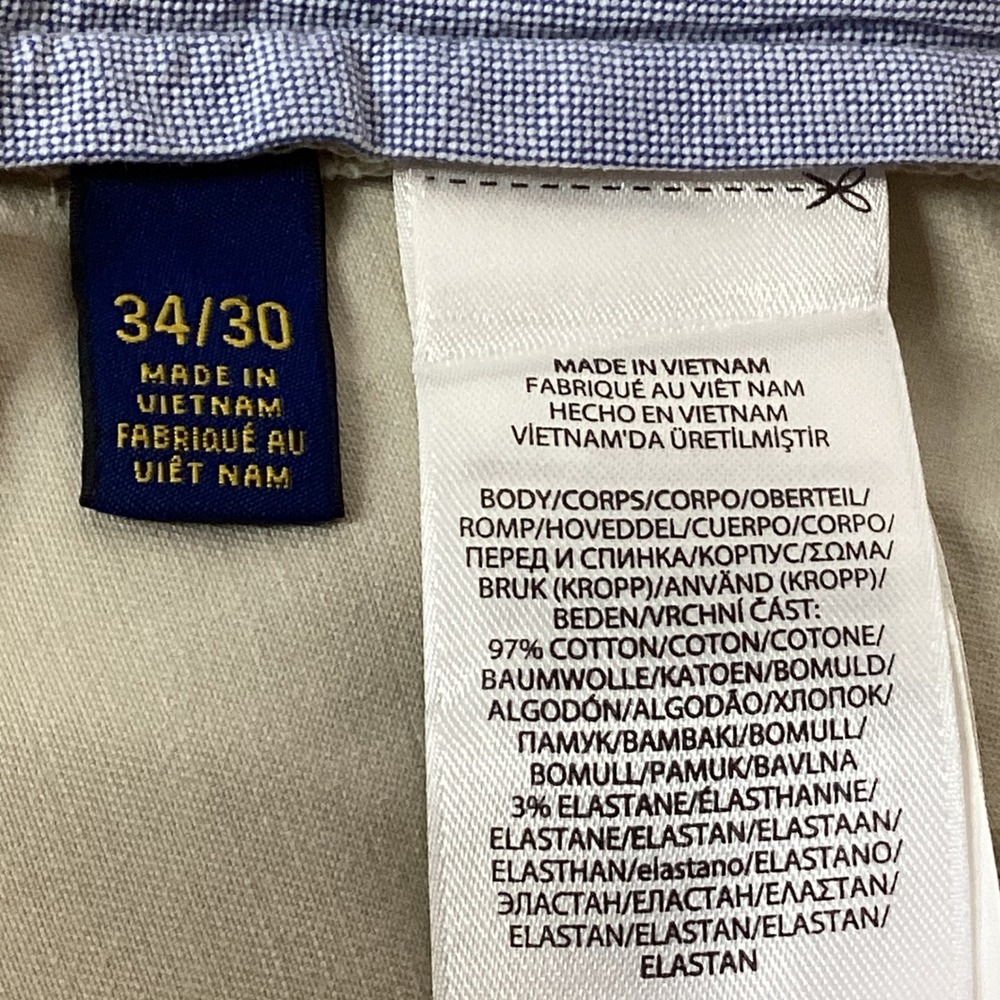 Polo Ralph Lauren Mens Classic Fit Chino Pants Beige Size‎ 36x30 - Picture 12 of 14